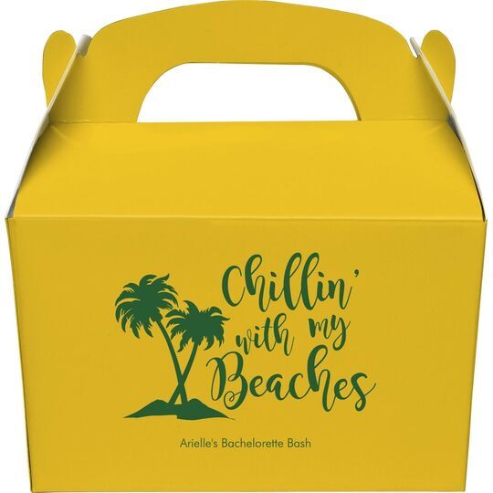 Chillin With My Beaches Gable Favor Boxes